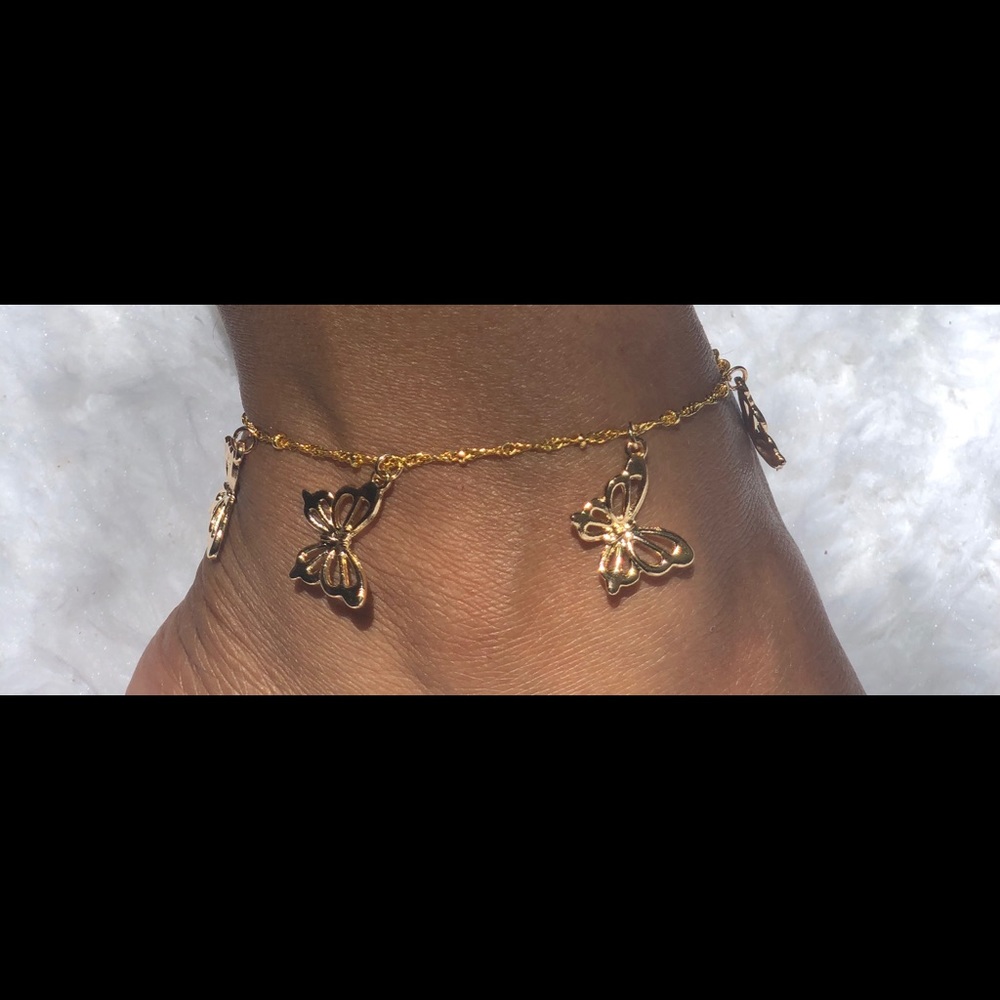 Gold Butterfly Anklet🦋